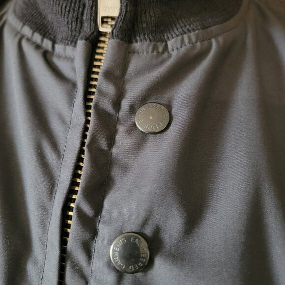 Engineered Garments Men M Black Flight Bomber Jacket USA Wool Lined Nepenthes - Picture 4 of 16